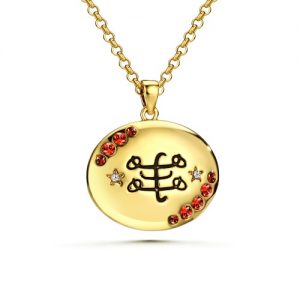 HARMONY NECKLACE – Padparadscha, Gold Plating