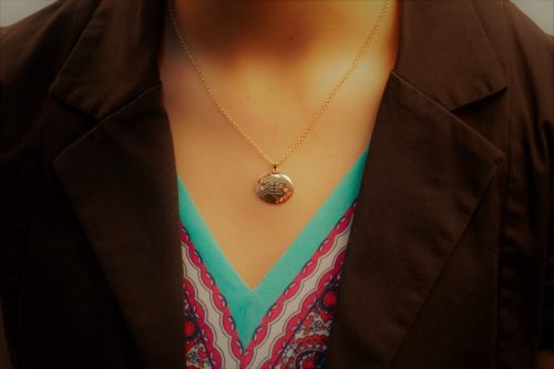 HARMONY NECKLACE - Padparadscha, Gold Plating - Image 3