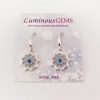LUMINOUS EARRINGS - Blue Sapphire, Rhodium Plating - Image 6