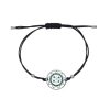 FORTITUDE BRACELET - Emerald, Rhodium Plating